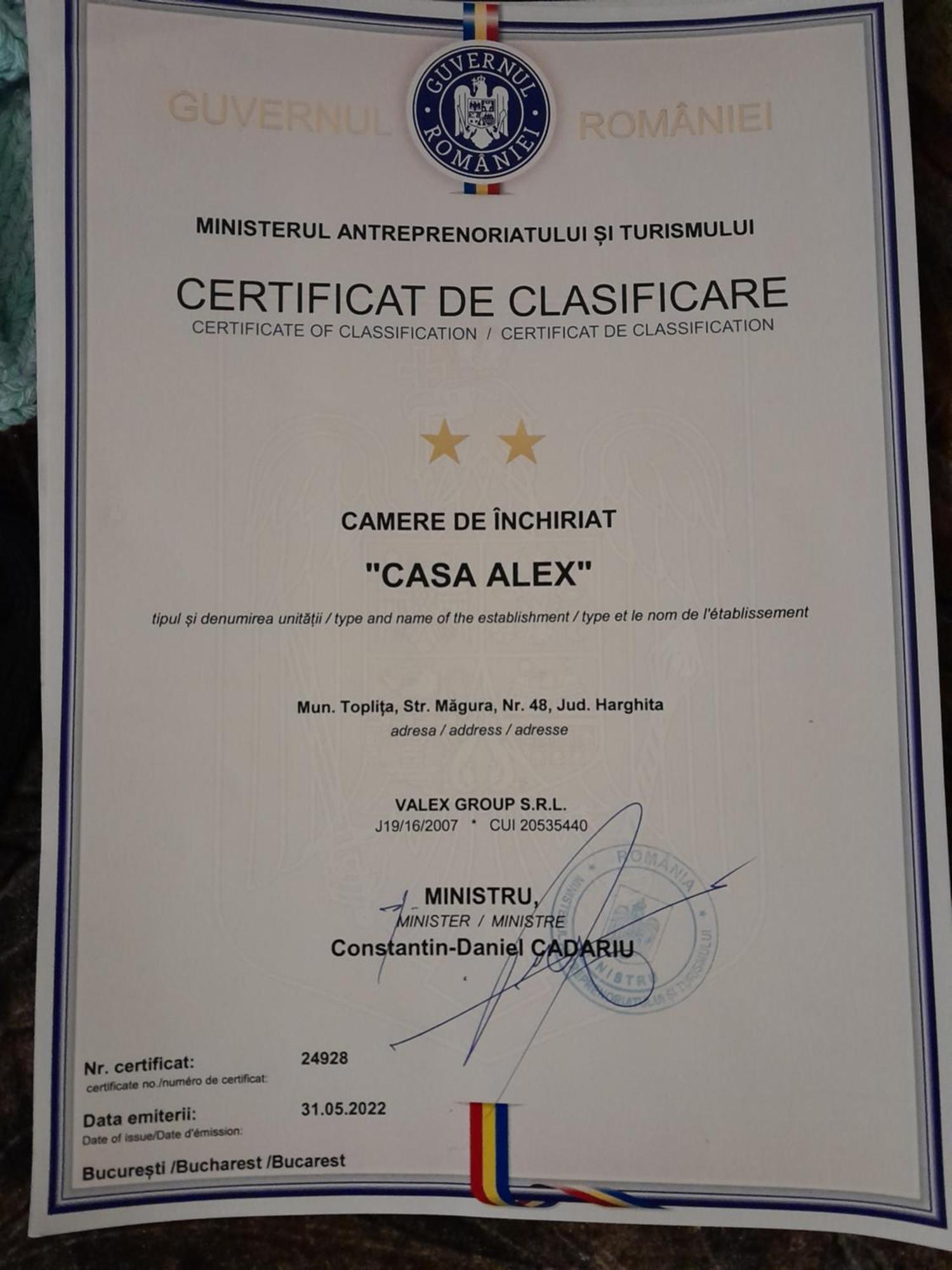 Casa Alex Hotel Topliţa Екстериор снимка